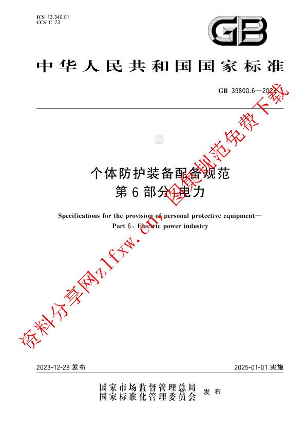 GB 39800.6-2023_个体防护装备配备规范 第6部分：电力.pdf