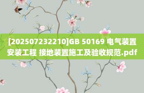 [202507232210]GB 50169 电气装置安装工程 接地装置施工及验收规范.pdf